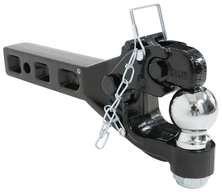 2 5/16" Pintle Combo Hitch, 2 1/2" Shank, 20,000LB Ball, 20,000LB Hook