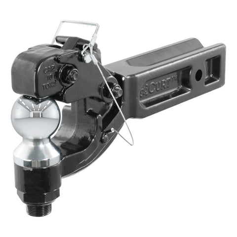 2" Pintle Combo Hitch, 2 1/2" Shank, 12,000 LB Ball, 20,000 LB Hook